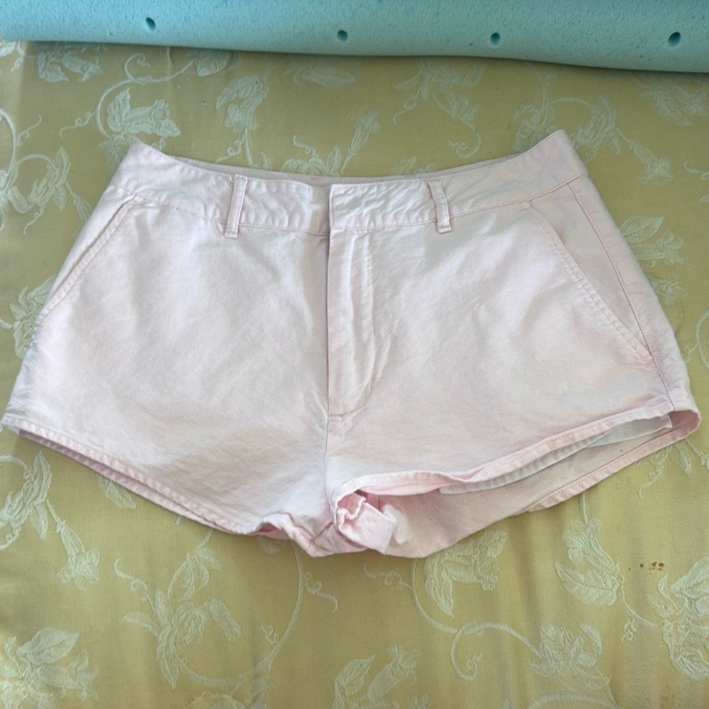 American Apparel Pink Linen Shorts
